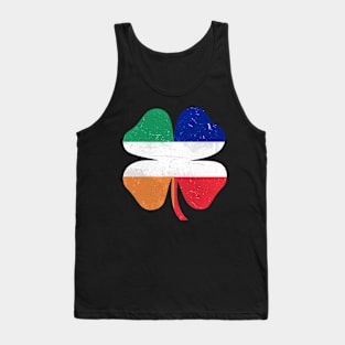 French Irish Shamrock France Ireland St. Patrick's Day Tank Top